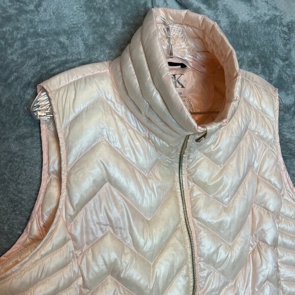 Calvin Klein Women Activewear Full Zip Down Puffer Vest Packable Lightweight 2XL - Picture 3 of 13